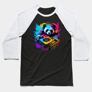 Panda DJ Baseball T-Shirt